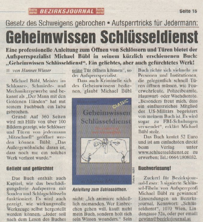 Text vom Bezirksjournal