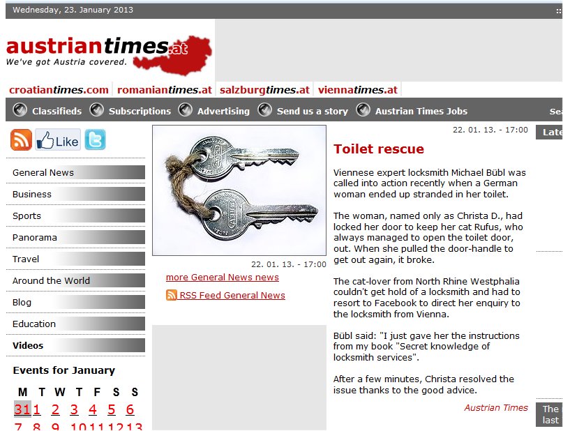 Austrian Times, Austriantimes, Rufus