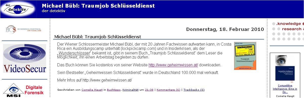 Der Detektiv, Cornelia Haupt