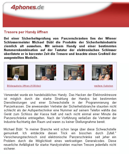 4 Phones Magazin Newsletter