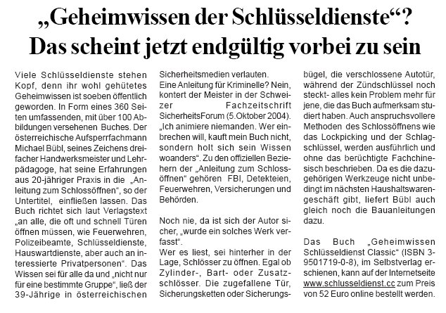 Info sicherheits Text